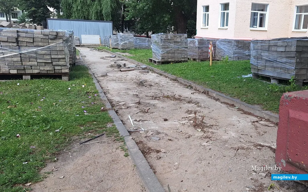 14.07.2025 г. Могилев, ул. Ленинская. Идет первая очередь реконструкции.