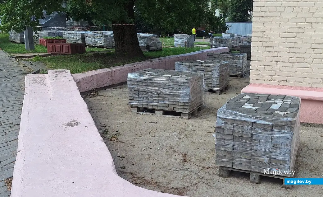 14.07.2025 г. Могилев, ул. Ленинская. Идет первая очередь реконструкции.