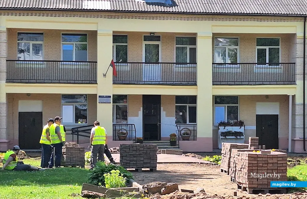 14.07.2025 г. Могилев, ул. Ленинская. Идет первая очередь реконструкции.