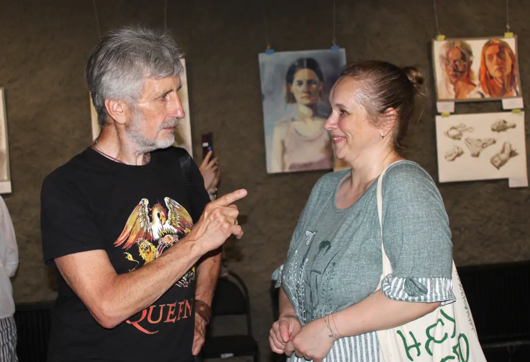 16 июля 2025 года. Могилев. Арт-центр. у Молчановых» на Дубровенке. Графика и рисунка Валерии Антонихиной.