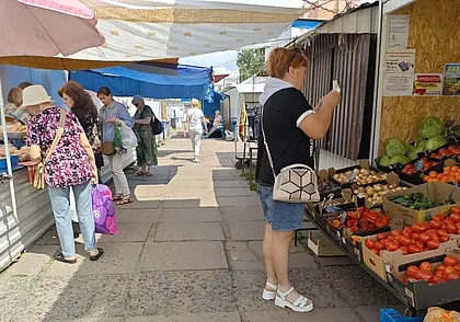 Ягодный дефицит и овощное изобилие: что почем на рынке по улице Островского в Могилеве?