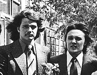 1970-е, Могилев. Гаврош и Борисов (справа).