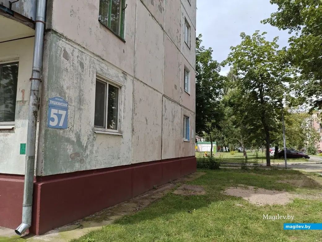 21 июля 2025 года. Могилев. Двор по Пушкинскому проспекту в районе дома №57.