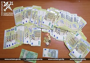 Женщина хотела незаконно ввезти в Беларусь из Литвы 50 тыс  евро
