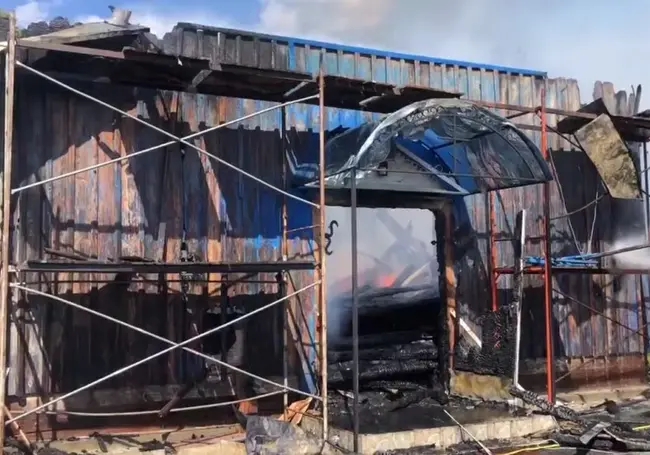 В Брестской области сгорела деревянная церковь XVIII века