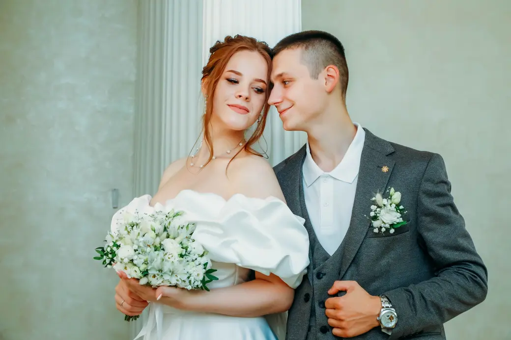 Бобруйск, 25 июля 2025 года. Молодожены Маргарита Матвеева и Захар Булат.