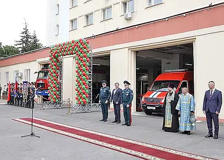 Торжественное открытие горноспасательной службы МЧС. Фото: tbgazeta.by