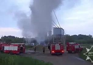 Зерносушильный комплекс горел в Бобруйском районе. Огнем уничтожено 5 тонн рапса
