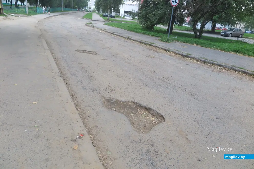 30.07.2025 г. Могилев, дороги рядом с поликлиникой № 10.