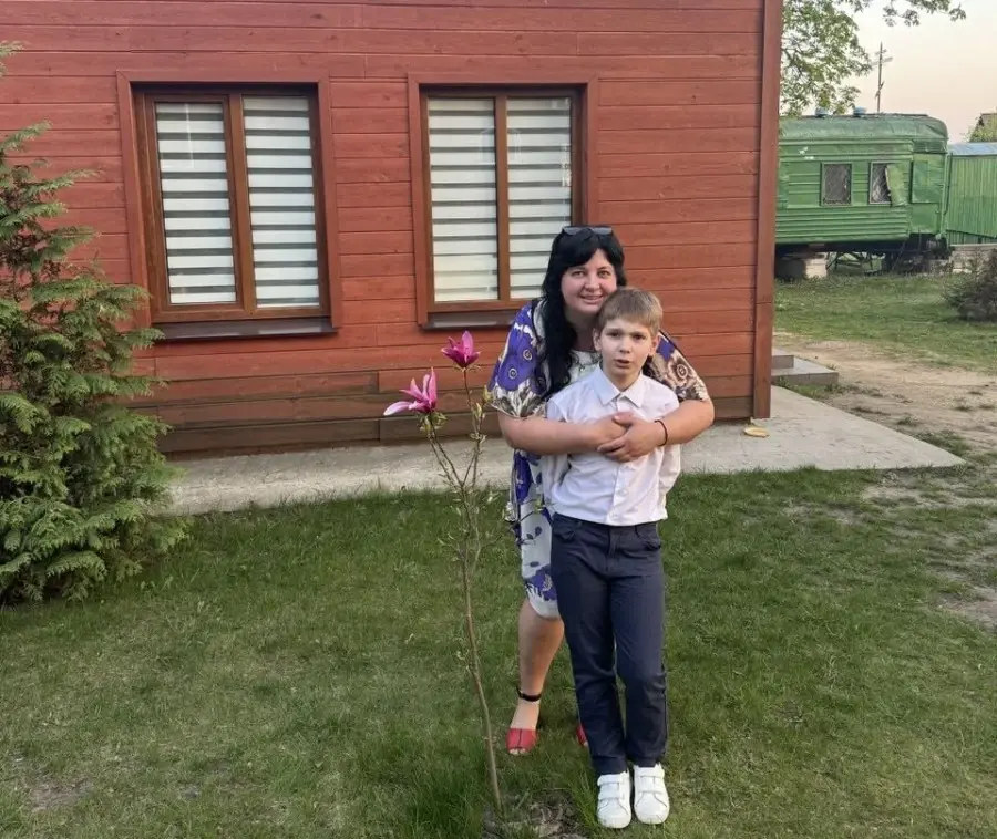 Матушка Мария с сыном.