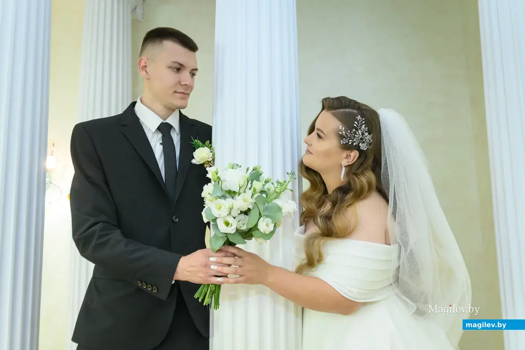 1.08.2025. Отдел ЗАГС Бобруйского горисполкома. Свадьба Даниила и Ульяны Бердниковичей. Фото: Александр ЧУГУЕВ.