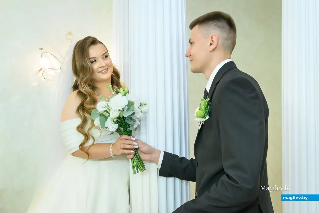 1.08.2025. Отдел ЗАГС Бобруйского горисполкома. Свадьба Даниила и Ульяны Бердниковичей. Фото: Александр ЧУГУЕВ.