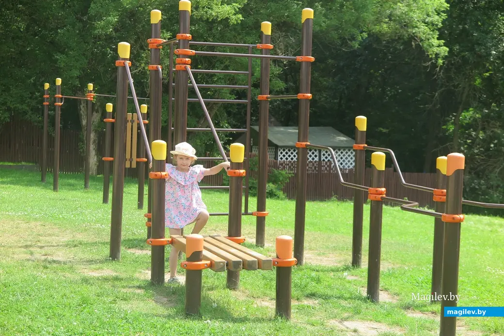 Июль 2025 г. Могилев, Печерский лесопарк. Вторая спортплощадка.
