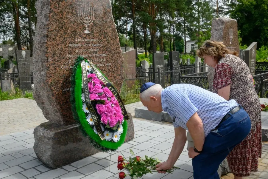 05.08.2025. Минская, 106. Открытие обновленных памятников на месте братских могил евреев, погибших в период немецкой оккупации.