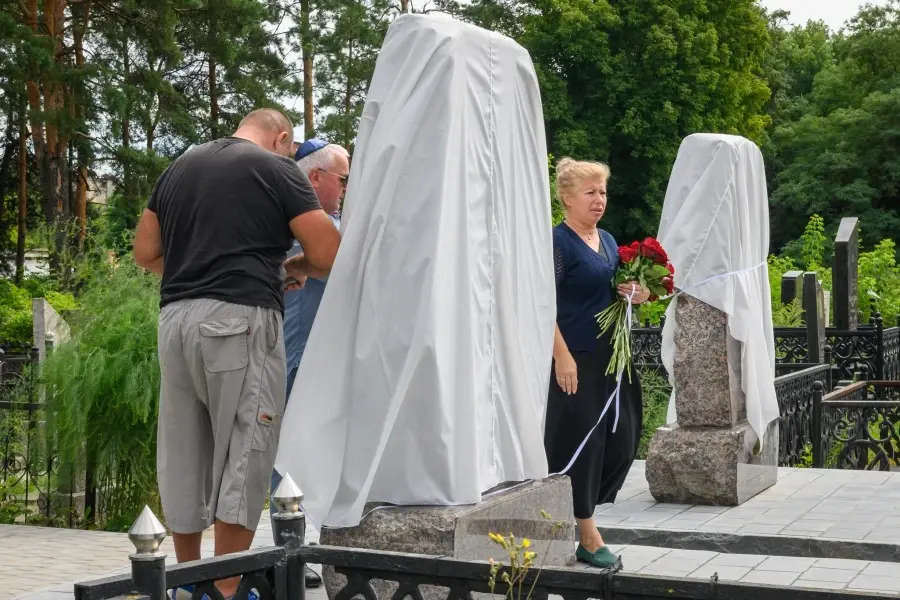 05.08.2025. Минская, 106. Открытие обновленных памятников на месте братских могил евреев, погибших в период немецкой оккупации.