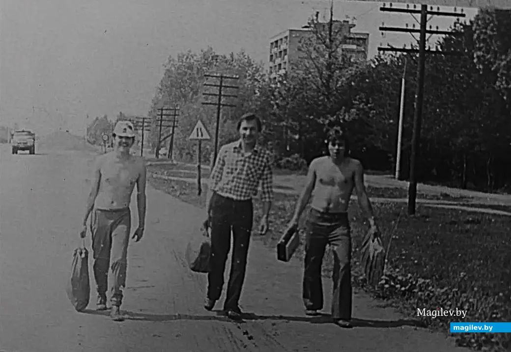 1978 год, Могилев. Въезд в город со стороны Любужа.