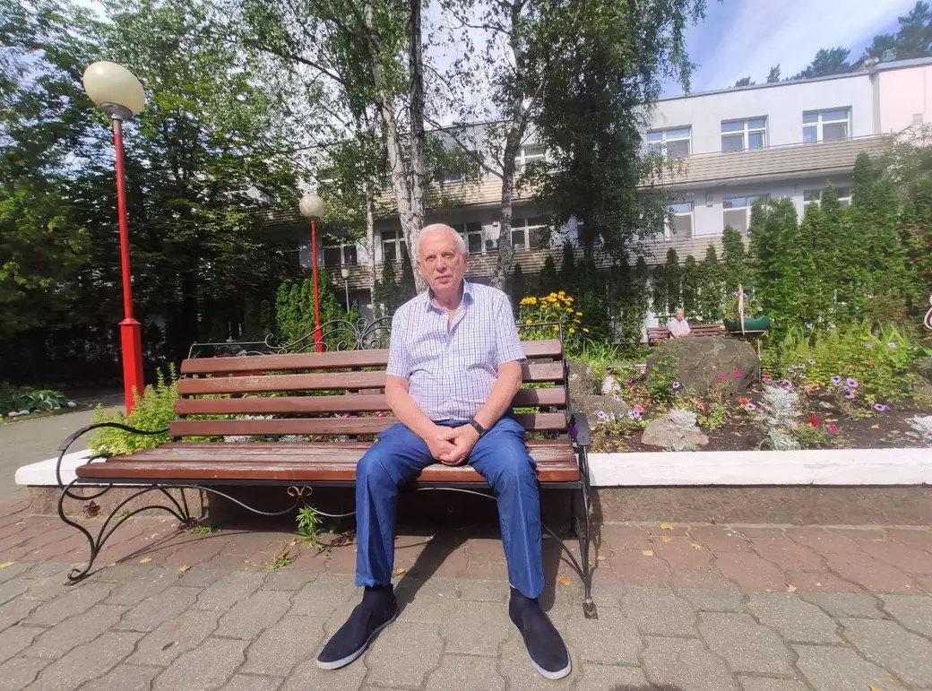 13.08.2025 г. Бобруйск. Олег Ефимович Морткович в санатории «Шинник» .