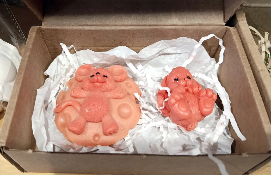 Август 2025 г. Мыло ручной работы. Первые работы Натальи Голомако.