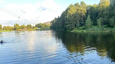 На Печерском водохранилище. Фото ОСВОД.