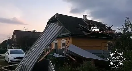 Последствия непогоды в Могилевской и Брестской областях. Фото: МЧС.