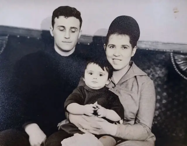 Бобруйск, 1966 г. Супруги Булай с дочерью Леной.