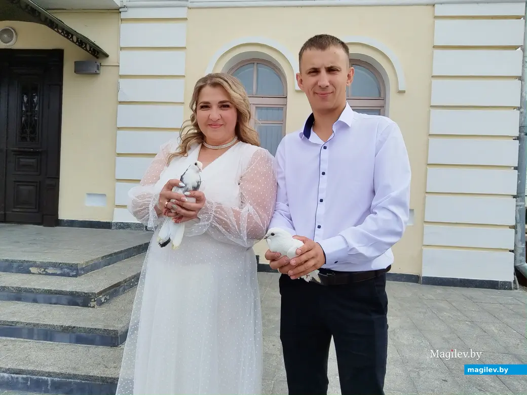 22.08.2025 г. Могилев, ЗАГС. Молодожены недели: Екатерина и Тимур Шамотковы.