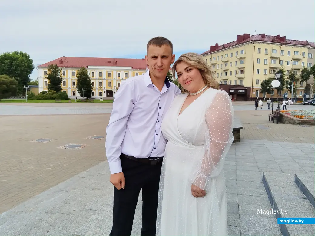 22.08.2025 г. Могилев, ЗАГС. Молодожены недели: Екатерина и Тимур Шамотковы.