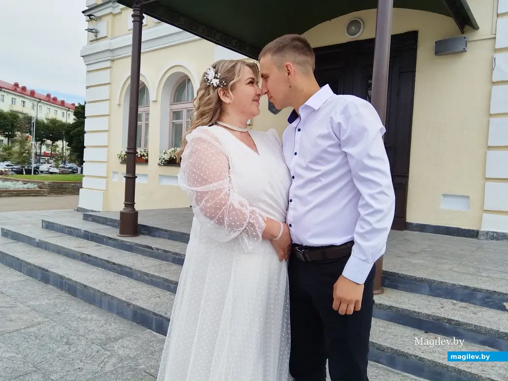 22.08.2025 г. Могилев, ЗАГС. Молодожены недели: Екатерина и Тимур Шамотковы.