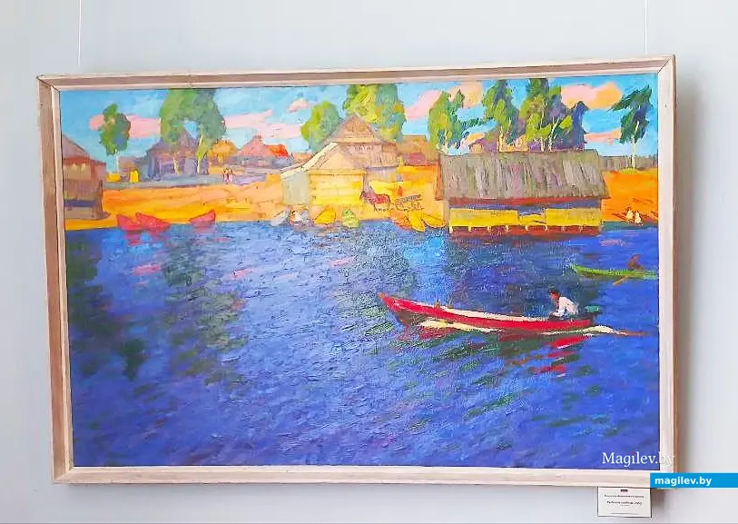 22.08.2025, Могилев, областной художественный музей имени Павла Масленикова. Открытие выставки. Картина Владимира Корбакова.