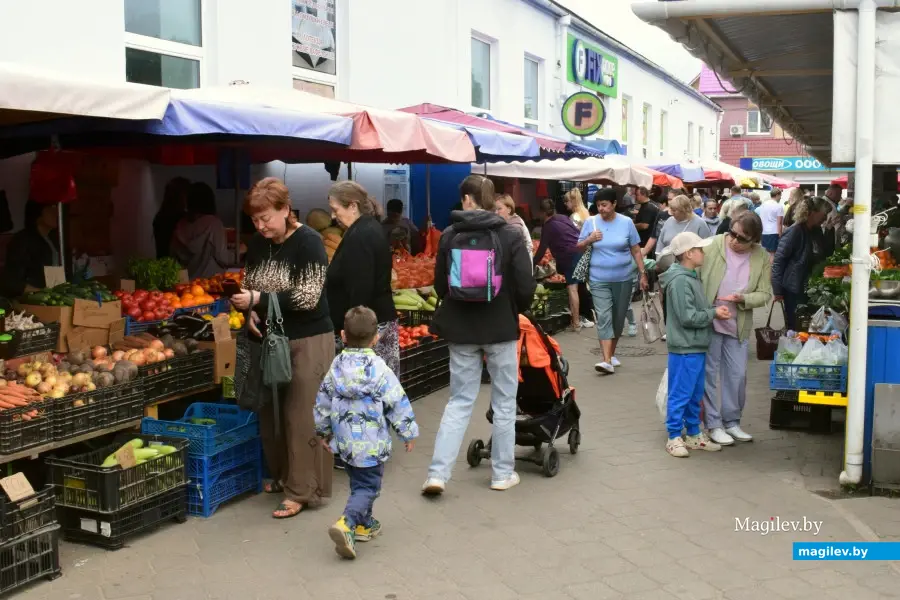 Бобруйск, 22 августа 2025 года. Рынок на Красноармейской.