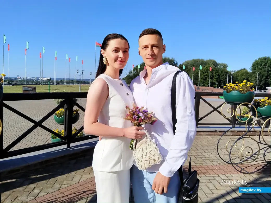 29.08.2025 г. Могилев. ЗАГС. Молодожены недели: Ксения Кубалдина и Сергей Шевцов.