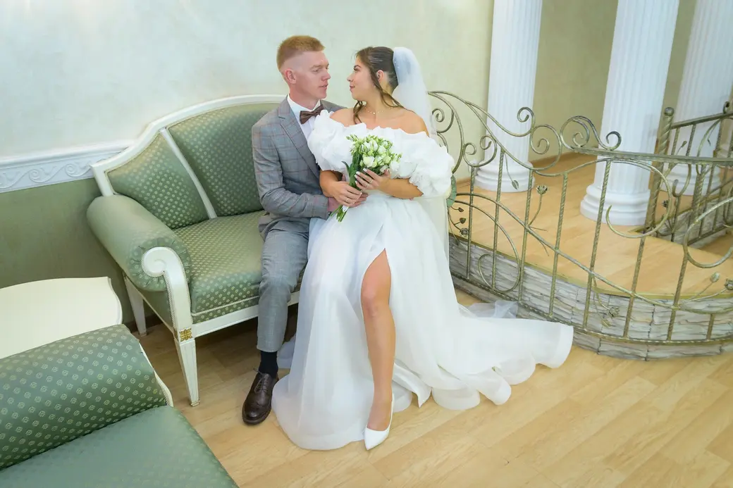 29.08.2025. Отдел ЗАГС Бобруйского горисполкома. Свадебная пара. Антонина и Владислав Цедрик.