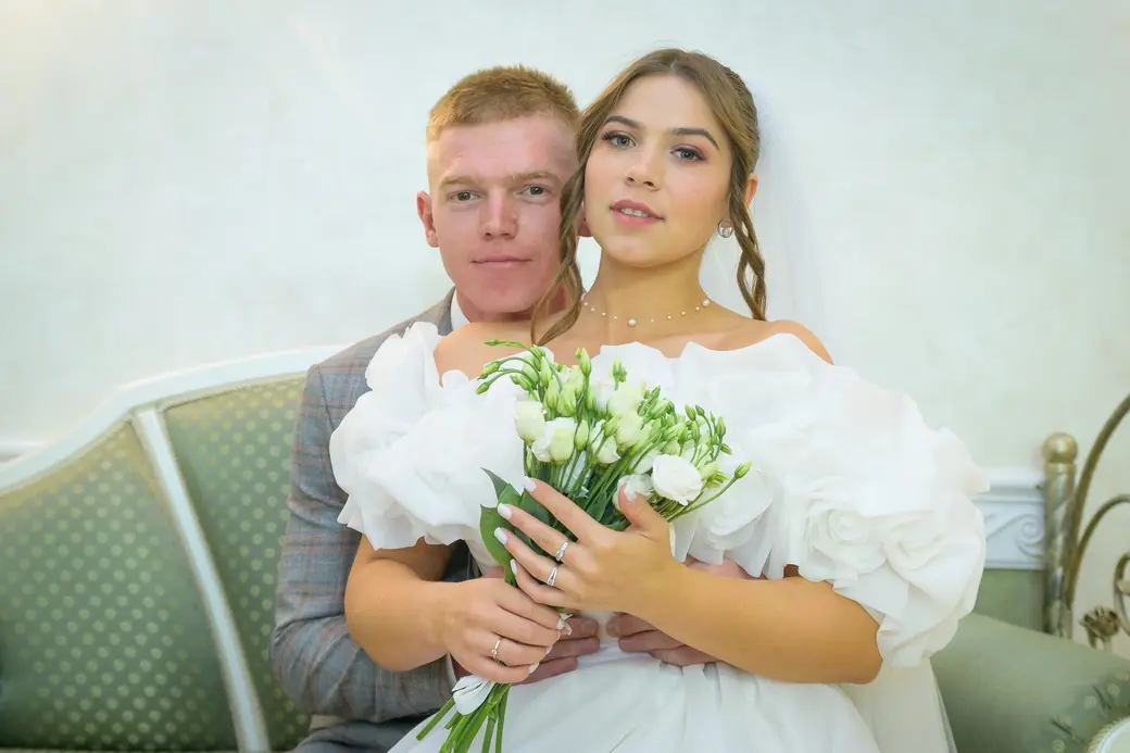 29.08.2025. Отдел ЗАГС Бобруйского горисполкома. Свадебная пара. Антонина и Владислав Цедрик.