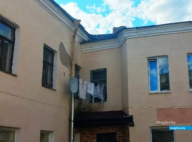 Август 2025 года, Могилев, дворик в Пожарном переулке.