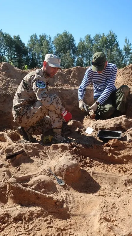 Полевые поисковые работы в Климовичском районе. Июль 2025 год. Фото Светланы Борисенко.