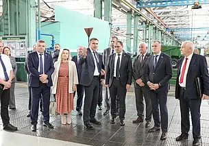 На «Бобруйскагромаше» представили образец первого отечественного пресс-подборщика