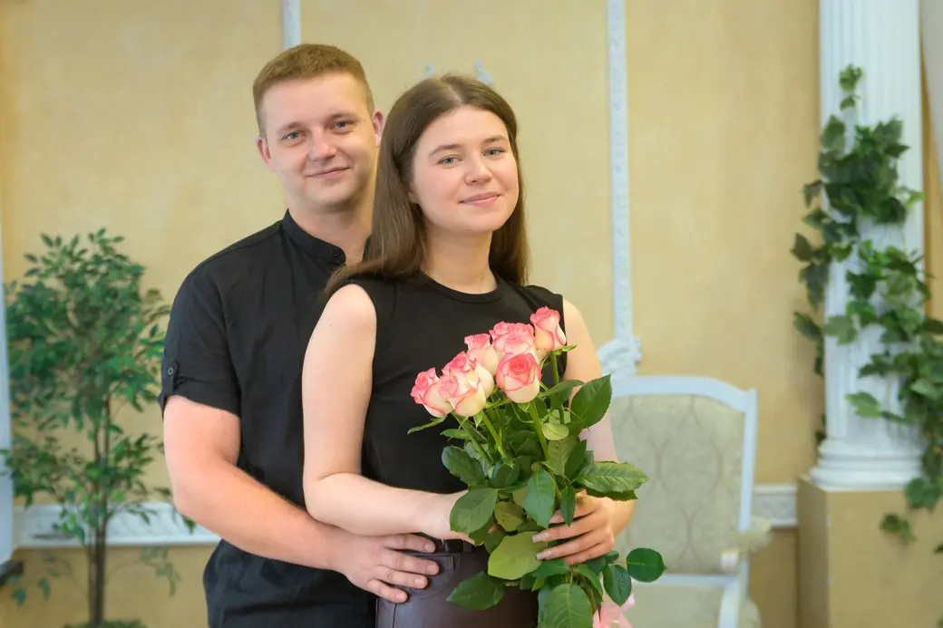 05.09.2025. Бобруйский ЗАГС. Свадебная пара. Елизавета и Ян