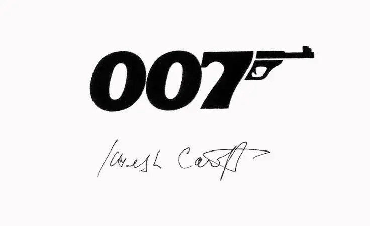 Логотип бондианы Джо Кароффа с автографом автора.