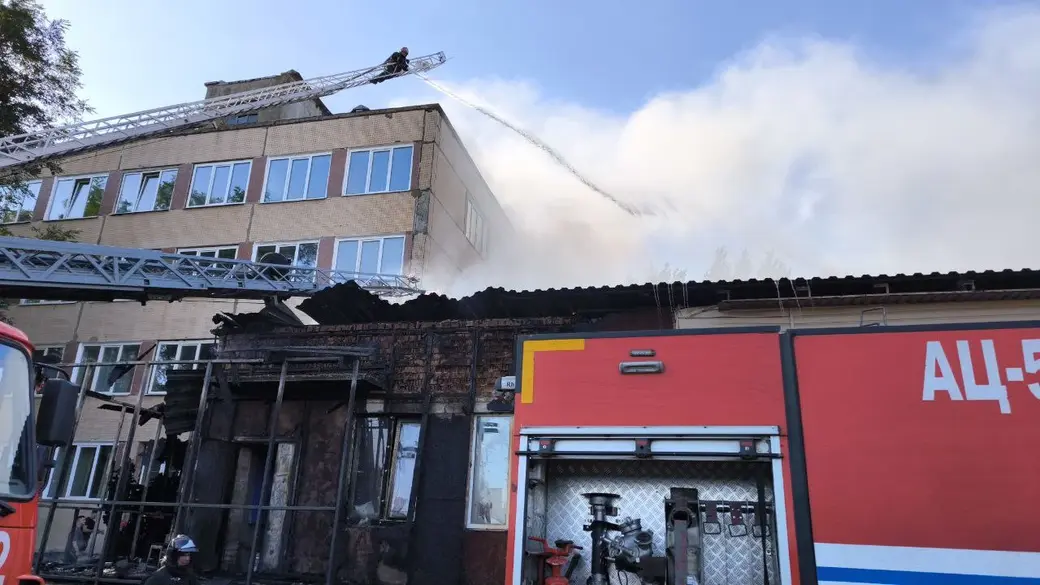 Бобруйск, 14 сентября 2025 года. Пожар в кафе «Авиатор»