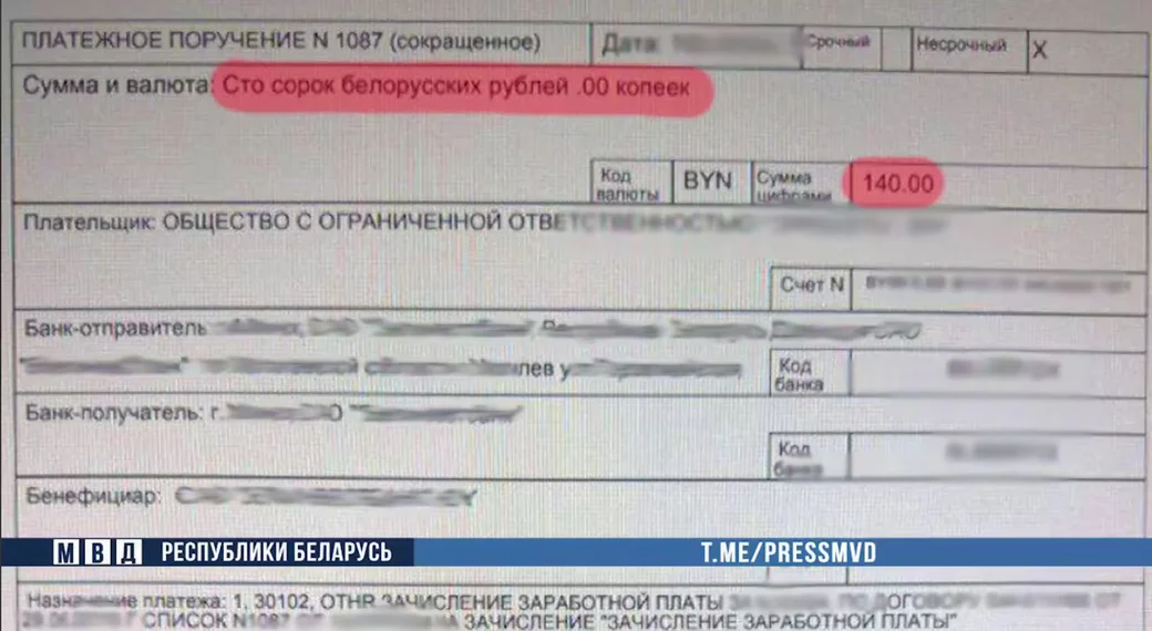  Скан с видео МВД РБ