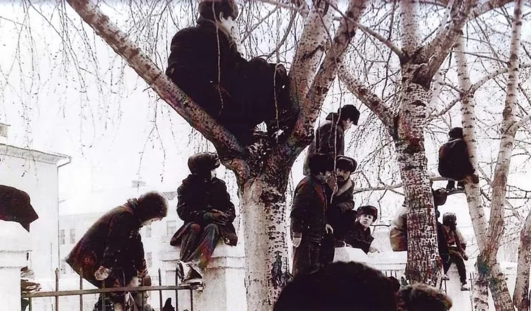 1970-е, Бобруйск смотрит хоккей 