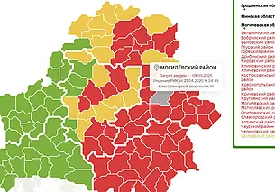 Запреты на посещение лесов введены во всех районах Могилевской области, кроме Шкловского