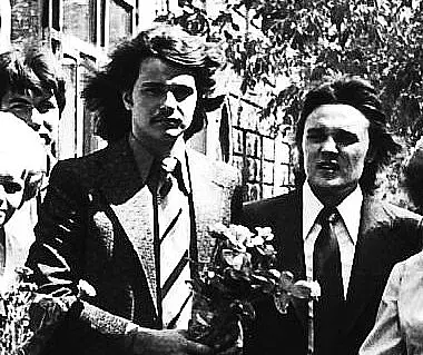 1970-е годы, Могилев. Гаврош (слева) и Сергей Борисов.