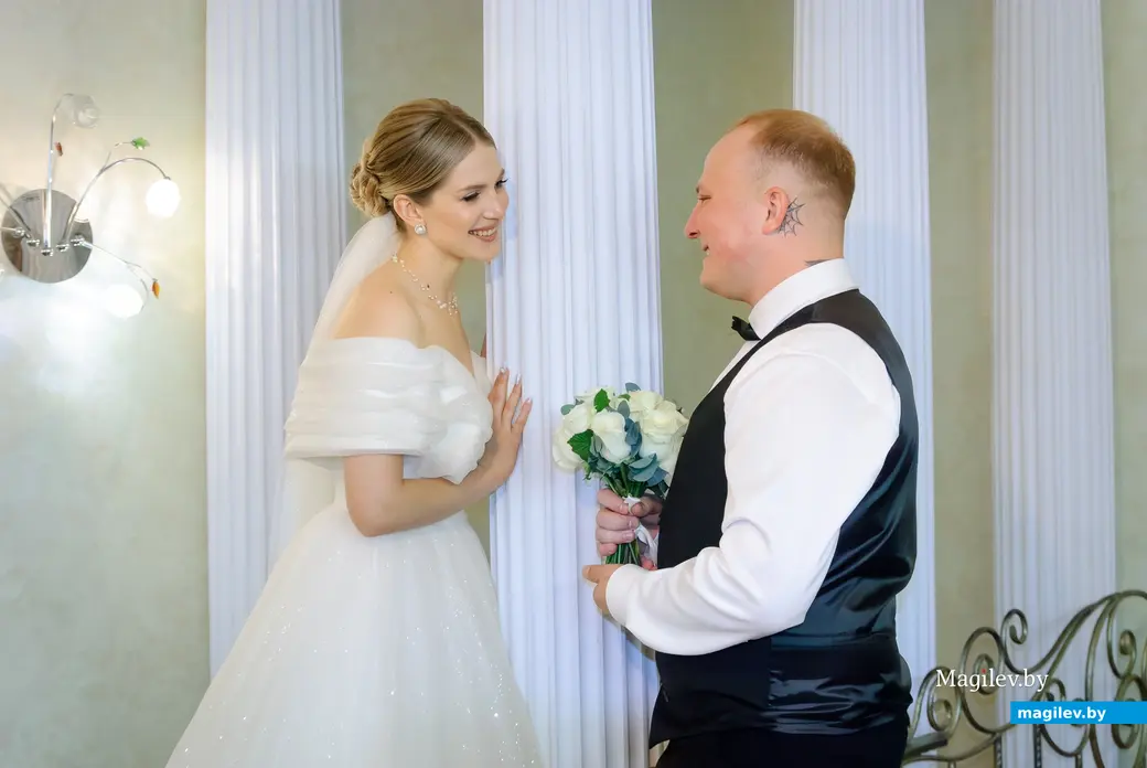 19.09.2025. Отдел ЗАГС Бобруйского горисполкома. Свадебная пара. Екатерина и Владимир