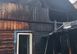 В Могилеве горел дом, хозяева спаслись через окно