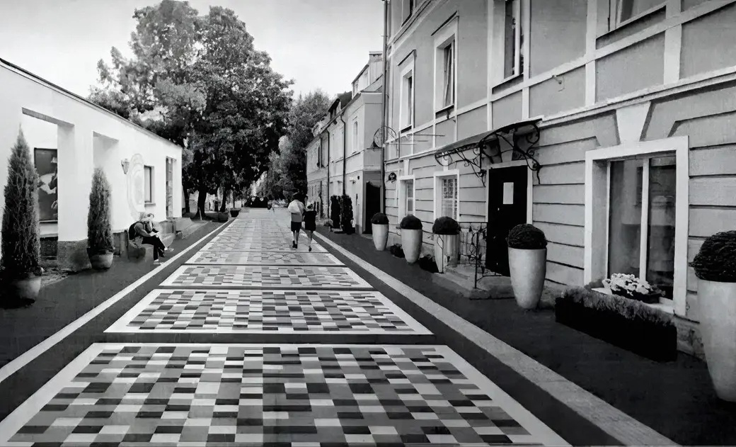 Участок от площади Славы до Болдина после реконструкции .