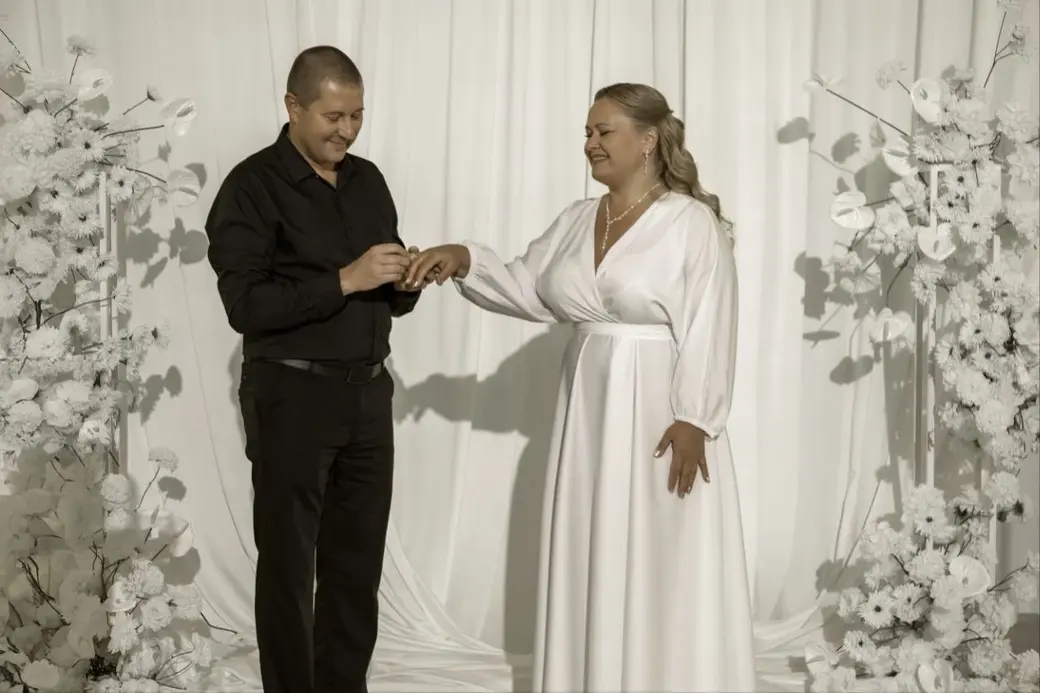 3 октября 2025 года. Могилевчане Ольга и Игорь Потаповы отметили серебряную свадьбу.