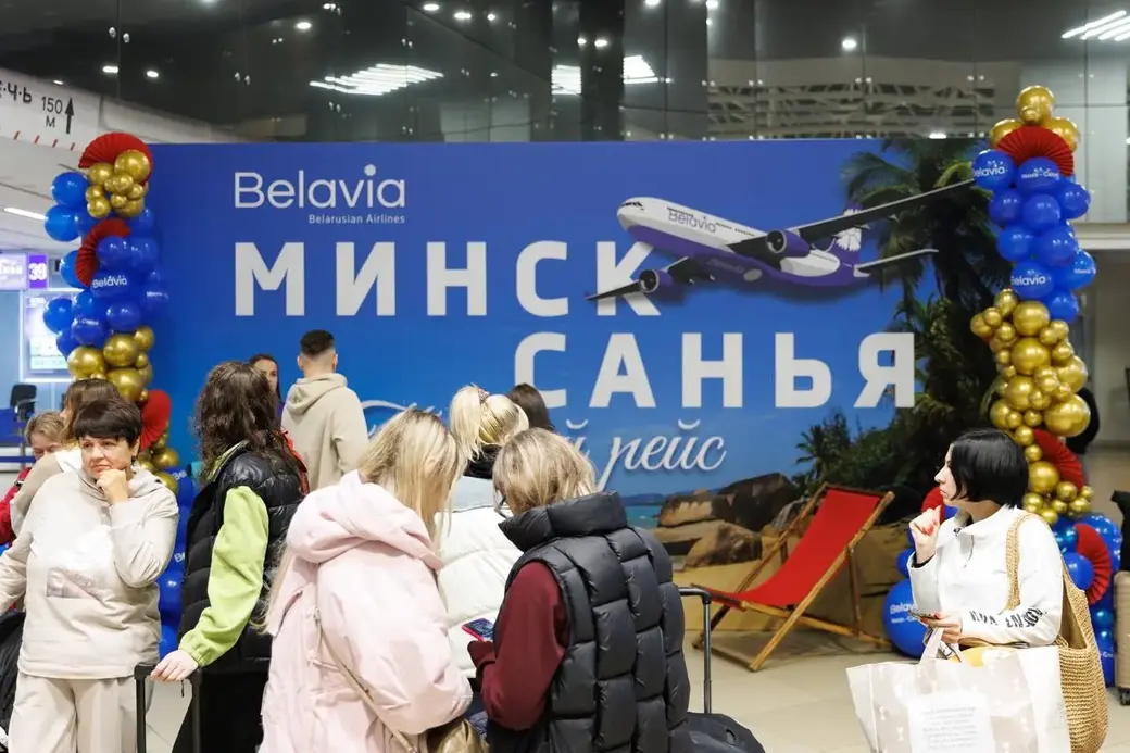 Belavia запустила первый в истории компании дальнемагистральный рейс по маршруту Минск – Санья – Минск. Фото ТК-Belavia - Belarusian Airlines.