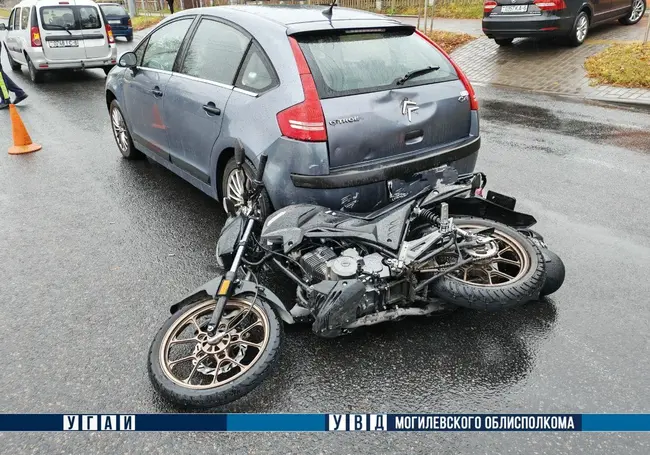 В Могилеве травмированы мотоциклист и его пассажир