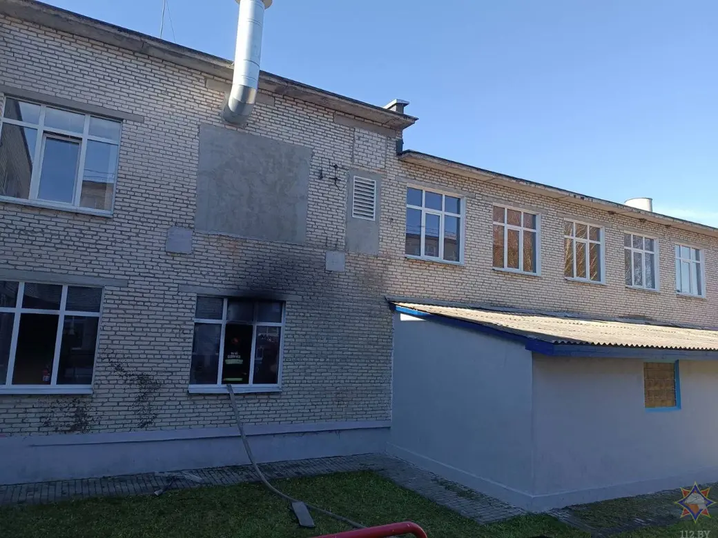 11 октября 2025 года. Пожар в Лапичской средней школе в деревне Ручей Осиповичского района.